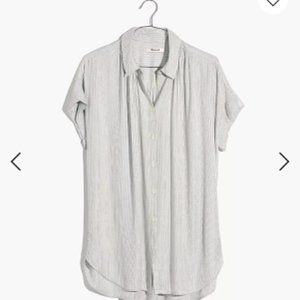 Madewell Central Shirt in Luis Stripe, size small